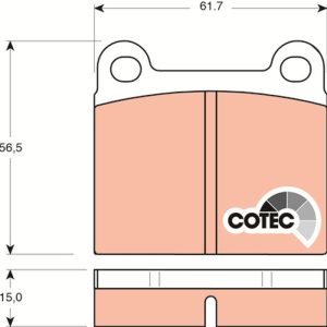 Placute frana -> ALFA ROMEO GIULIA GT (105_) 1300 Super benzina 87 cai -> TRW GDB101