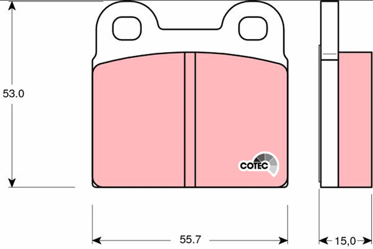 Placute frana -> ALFA ROMEO GIULIA GT (105_) 1300 Super benzina 87 cai -> TRW GDB102