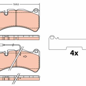 Placute frana -> ALFA ROMEO GIULIA (952_) 2.9 Quadrifoglio (952AAM24) benzina 510 cai -> TRW GDB2306