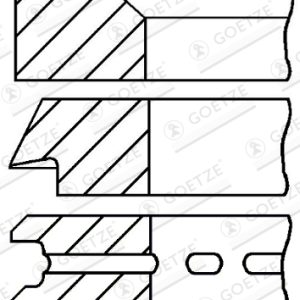 Set segmenti piston -> ALFA ROMEO GIULIA GT (105_) 1300 Super benzina 87 cai -> GOETZE ENGINE 08-530400-00