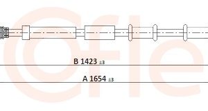 Cablu frana de parcare -> ALFA ROMEO MITO (955_) 1.3 MultiJet (955AXT1A, 955AYA1A) diesel 80 cai -> COFLE 12.0721