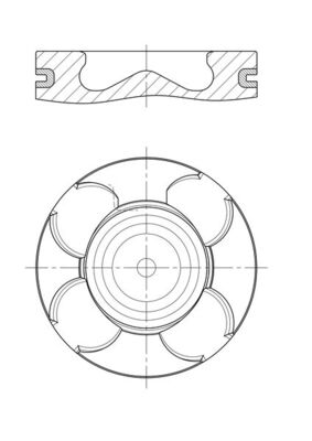 Piston -> ALFA ROMEO MITO (955_) 1.6 JTDM (955AXC1B) diesel 120 cai -> MAHLE ORIGINAL 007 PI 00156 000