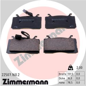 Placute frana -> ALFA ROMEO STELVIO (949_) 2.0 Q4 (949.AXF2A) benzina 201 cai -> ZIMMERMANN 22507.160.2
