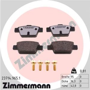 Placute frana -> ALFA ROMEO MITO (955_) 1.3 MultiJet (955AXH1B, 955AXT1A) diesel 90 cai -> ZIMMERMANN 23714.965.1