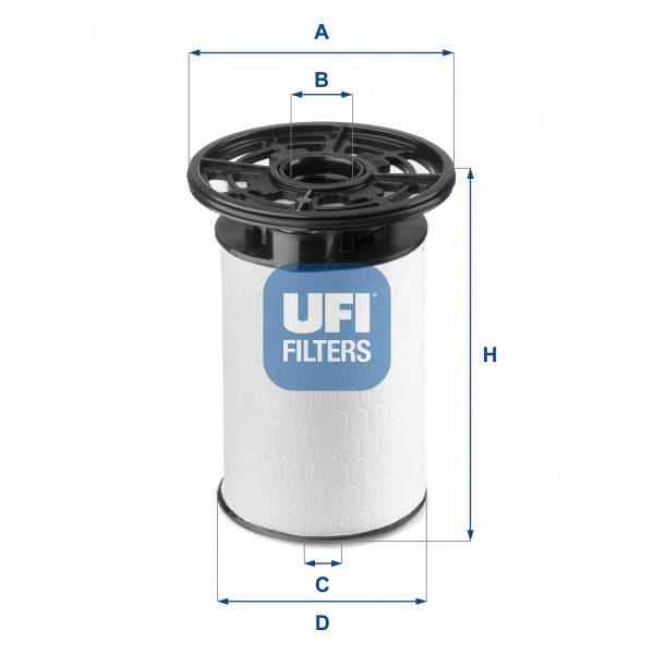 Filtru combustibil -> ALFA ROMEO GIULIA (952_) 2.2 D (952AGA250, 952AGM250, 952ASM2, 952ASA2) diesel 136 cai -> UFI 26.076.01