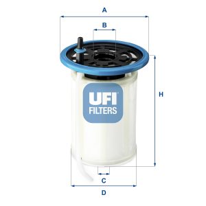 Filtru combustibil -> ALFA ROMEO STELVIO (949_) 2.2 D (949.AXD1A) diesel 150 cai -> UFI 26.H2O.00