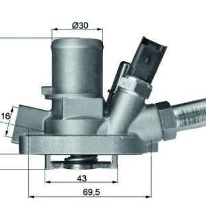 Termostat lichid racire -> ALFA ROMEO MITO (955_) 1.4 Bifuel (955AXG1A) Benzina/Autogaz (GPL) 120 cai -> MAHLE ORIGINAL TI 147 80