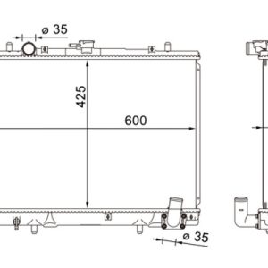 Radiator racire motor -> ALFA ROMEO STELVIO (949_) 2.2 D (949.AXD1A) diesel 150 cai -> MAHLE ORIGINAL CR 1608 000S
