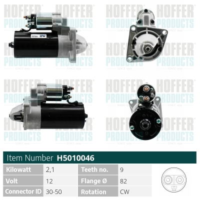 Electromotor -> ALFA ROMEO MITO (955_) 1.6 JTDM (955AXE1B) diesel 115 cai -> HOFFER H5010046