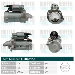 Electromotor -> ALFA ROMEO MITO (955_) 0.9 TwinAir (955.AXW1B) benzina 86 cai -> HOFFER H5040150