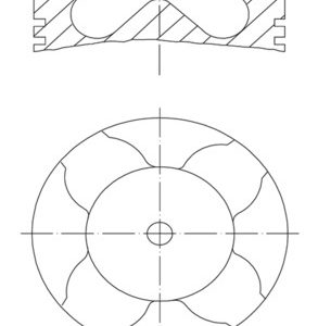 Piston -> ALFA ROMEO MITO (955_) 1.6 JTDM (955AXE1B) diesel 115 cai -> MAHLE ORIGINAL 007 PI 00163 000