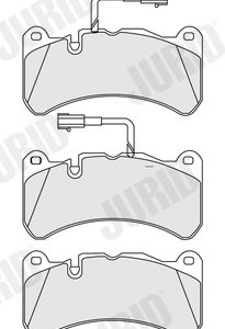 Placute frana -> ALFA ROMEO GIULIA (952_) 2.9 Quadrifoglio (952AAM24) benzina 510 cai -> JURID 573663J