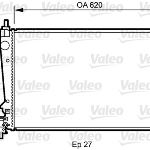 Radiator racire motor -> ALFA ROMEO MITO (955_) 1.3 MultiJet (955AXH1B, 955AXT1A) diesel 90 cai -> VALEO 735041