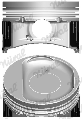 Piston -> ALFA ROMEO MITO (955_) 1.4 (955.AXB1B, 955.AXU1A) benzina 78 cai -> NURAL 87-436806-00