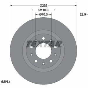 Disc frana -> ALFA ROMEO GIULIA (952_) 2.2 D (952AGA250, 952AGM250, 952ASM2, 952ASA2) diesel 136 cai -> TEXTAR 92221103