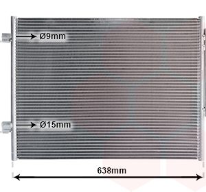 Condensator climatizare -> ALFA ROMEO GIULIA (952_) 2.0 Q4 (952ACA45, 952ACA25) benzina 280 cai -> VAN WEZEL 01015701