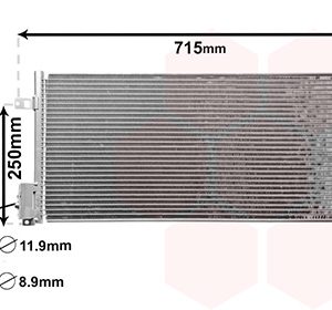 Condensator climatizare -> ALFA ROMEO MITO (955_) 1.3 MultiJet (955AXT1A, 955AYA1A) diesel 80 cai -> VAN WEZEL 17005310