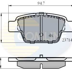 Placute frana -> ALFA ROMEO MITO (955_) 1.3 MultiJet (955AXT1A) diesel 84 cai -> COMLINE CBP01039