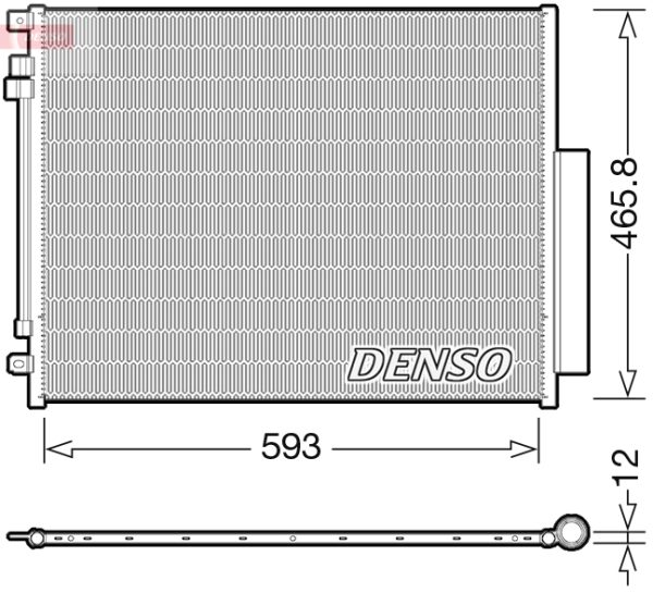 Condensator climatizare -> ALFA ROMEO STELVIO (949_) 2.2 D (949.AXD1A) diesel 150 cai -> DENSO DCN01025