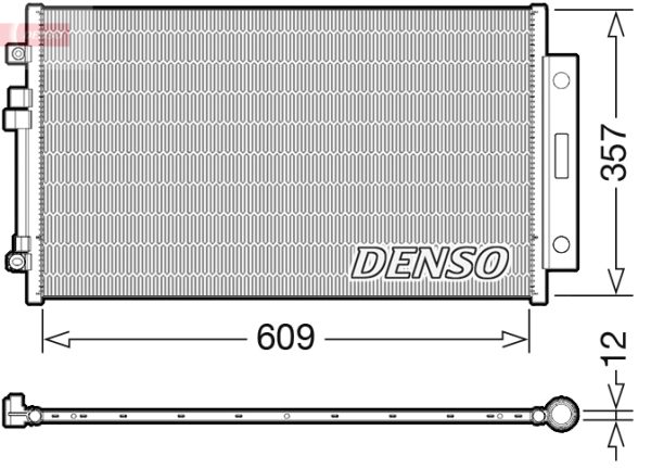 Condensator climatizare -> ALFA ROMEO GIULIA (952_) 2.2 D (952AGA250, 952AGM250, 952ASM2, 952ASA2) diesel 136 cai -> DENSO DCN09004