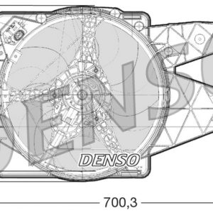 Ventilator radiator -> ALFA ROMEO MITO (955_) 1.3 MultiJet (955AXT1A) diesel 84 cai -> DENSO DER01020