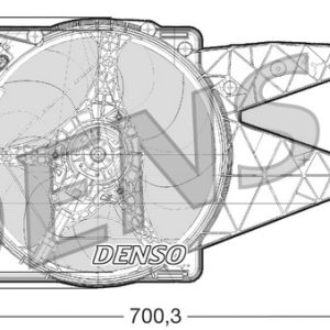 Ventilator radiator -> ALFA ROMEO MITO (955_) 1.3 MultiJet (955AXH1B, 955AXT1A) diesel 90 cai -> DENSO DER01021