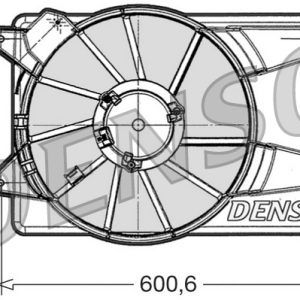 Ventilator radiator -> ALFA ROMEO MITO (955_) 1.4 (955AXB1B) benzina 78 cai -> DENSO DER09305
