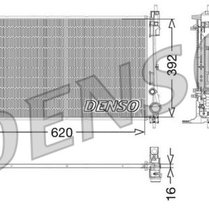 Radiator racire motor -> ALFA ROMEO MITO (955_) 1.3 MultiJet (955AXT1A) diesel 84 cai -> DENSO DRM09115