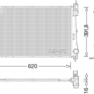 Radiator racire motor -> ALFA ROMEO MITO (955_) 0.9 TwinAir (955.AXW1B) benzina 86 cai -> DENSO DRM13017