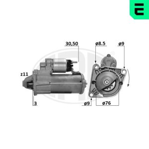 Electromotor -> ALFA ROMEO MITO (955_) 1.6 JTDM (955AXE1B) diesel 115 cai -> ERA 220687A
