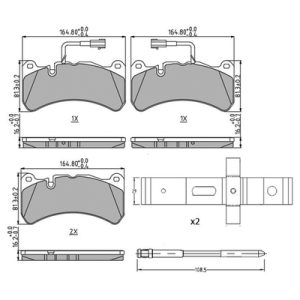 Placute frana -> ALFA ROMEO GIULIA (952_) 2.9 Quadrifoglio (952AAM24) benzina 510 cai -> FERODO FDB4846