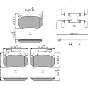 Placute frana -> ALFA ROMEO GIULIA (952_) 2.9 Quadrifoglio (952AAM24) benzina 510 cai -> FERODO FDB4847