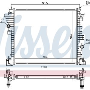Radiator racire motor -> ALFA ROMEO STELVIO (949_) 2.9 Q4 (949.AXH2A) benzina 519 cai -> NISSENS 606568