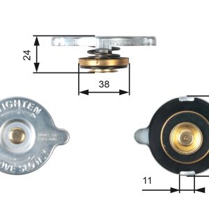 Buson radiator -> ALFA ROMEO GIULIA GT (105_) 1300 Super benzina 87 cai -> GATES RC107