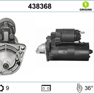 Electromotor -> ALFA ROMEO MITO (955_) 1.6 JTDM (955AXE1B) diesel 115 cai -> VALEO 438368