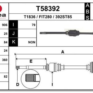 Planetara -> ALFA ROMEO MITO (955_) 1.3 MultiJet (955AXP1A, 955AYC1A) diesel 95 cai -> EAI T58392