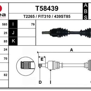 Planetara -> ALFA ROMEO MITO (955_) 1.3 MultiJet (955AXH1B, 955AXT1A) diesel 90 cai -> EAI T58439
