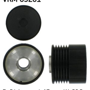 Fulie alternator -> ALFA ROMEO MITO (955_) 1.3 MultiJet (955AXT1A, 955AYA1A) diesel 80 cai -> SKF VKM 03201