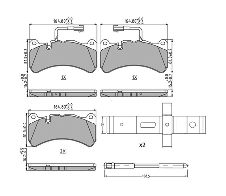Set placute frana FERODO FDB4846