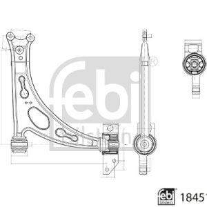 Brat suspensie roata AUDI A3 Sportback (8PA) 2.0 TFSI quattro benzina 200 cai FEBI BILSTEIN 184517