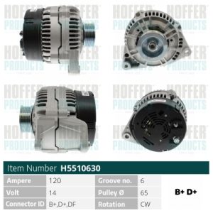 Alternator AUDI A4 B5 Avant (8D5) 2.5 TDI quattro diesel 150 cai HOFFER H5510630