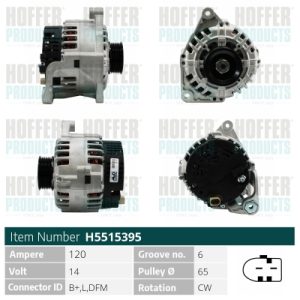 Alternator AUDI A4 B5 (8D2) 2.5 TDI quattro diesel 150 cai HOFFER H5515395