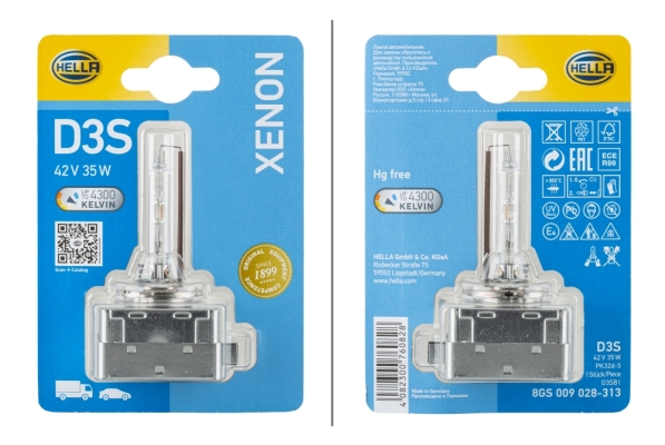 Bec far faza lunga AUDI A3 Limousine (8VS, 8VM) S3 quattro benzina 280 cai HELLA 8GS 009 028-313