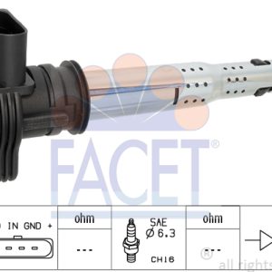 Bobina de inductie AUDI A4 B8 Avant (8K5) 1.8 TFSI quattro benzina 160 cai FACET 9.6326