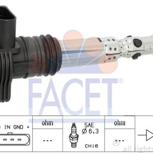 Bobina de inductie AUDI A4 B6 (8E2) 1.8 T quattro benzina 163 cai FACET 9.6329