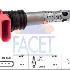 Bobina de inductie AUDI A4 B7 Avant (8ED) 3.0 quattro benzina 218 cai FACET 9.6336