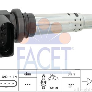 Bobina de inductie AUDI A3 (8P1) 1.4 TFSI benzina 125 cai FACET 9.6374