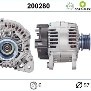 Alternator AUDI A3 (8P1) 1.6 E-Power Benzina/Etanol 102 cai VALEO 200280