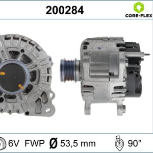 Alternator AUDI A3 (8V1, 8VK) 1.6 TDI diesel 115 cai VALEO 200284