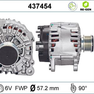 Alternator AUDI A3 (8P1) 1.6 TDI diesel 105 cai VALEO 437454